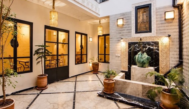 2-bedroom riad in enchanting Marrakech with cool AC breeze