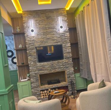 Green vintage house